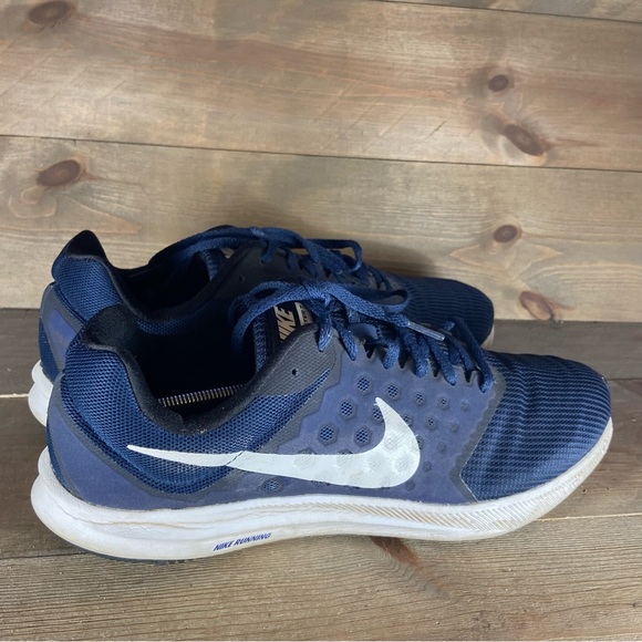 nike downshifter 7 mens size 13 shoes blue athletic running sneakers - Picture 2 of 8